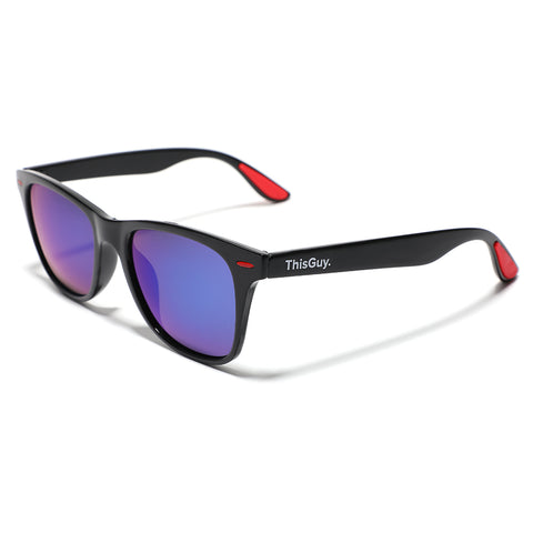 Ebony Wood Fighter Sunglasses (Black)