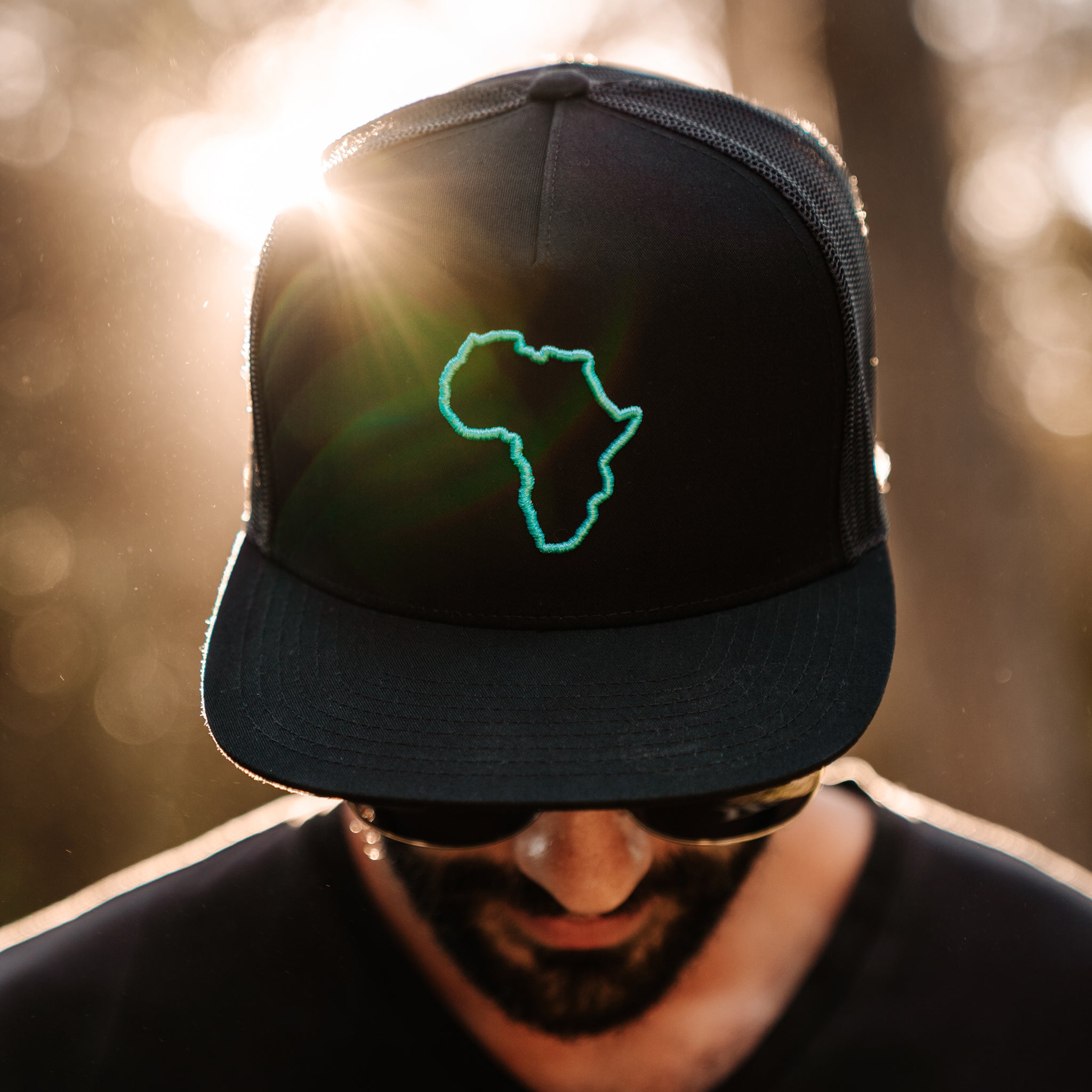 ThisGuy SnapBack Trucker Cap - Africa Edge (Black)