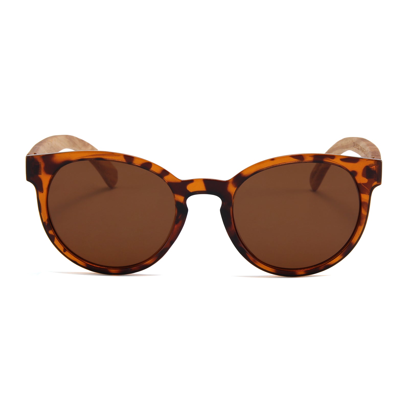 Zebra Wood Fighter Sunglasses (Tortoise Shell)