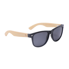 Bamboo Wayfarer Style Sunglasses (Black)