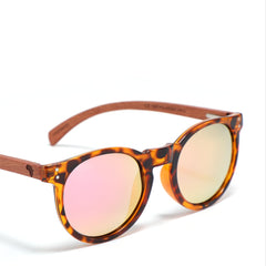 Rose Wood Fighters (Tortoise Shell with Rose-tinted REVO Lens)