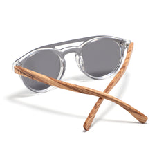 Zebra Wood Splinters (Grey with Silver REVO Lens)