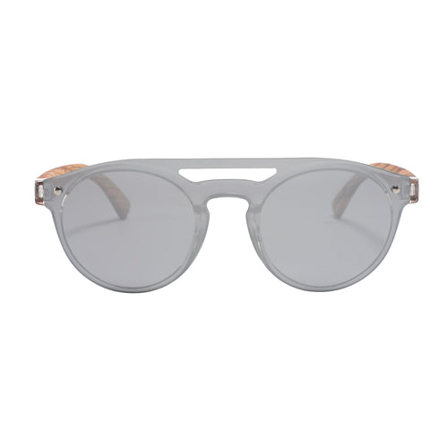 Zebra Wood Splinters (Grey with Silver REVO Lens)