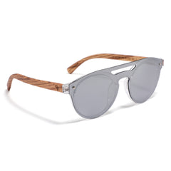 Zebra Wood Splinters (Grey with Silver REVO Lens)
