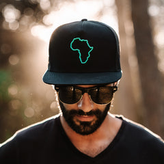ThisGuy SnapBack Trucker Cap - Africa Edge (Black)