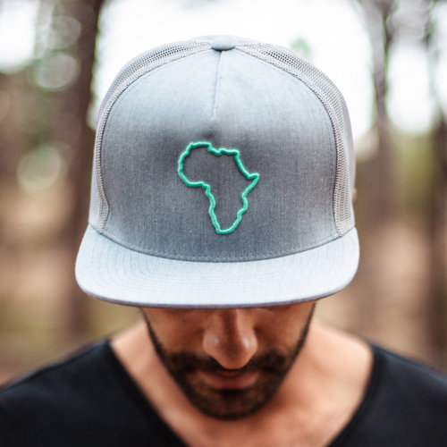 ThisGuy SnapBack Trucker Cap - Africa Edge (Heather Grey)
